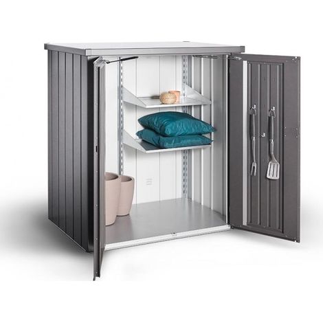 ARMARIO METALICO BIOHORT ROMEO L COLOR GRIS CUARZO METALIZADO