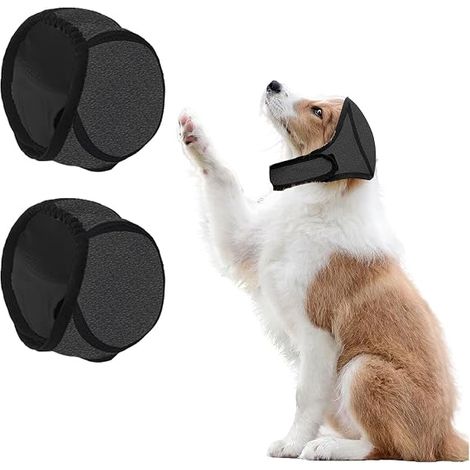 2pcs Protège-Oreilles pour Chien Étanche, Cache-Oreilles pour Chien Cache-Oreille Anti-Secousses & Capuche Apaisante pour Natation, Bain, Prévention Hématomes, Soulager L'anxiété (1/5)