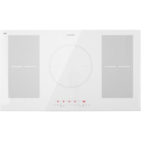 Klarstein Induction Hob, 9300W Electric Hob Induction Cooker, 5 Ring Electric Pan Hob, Built-In Table Top Cookers w/ 5 Hobs, Touch Control, Induction Heater Cooktops, Electric Hot Plates for Cooking