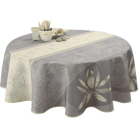 Le linge de Jules Tovaglia Antimacchia Lotus Ecru - Ovale 150 x 240 cm (1/3)