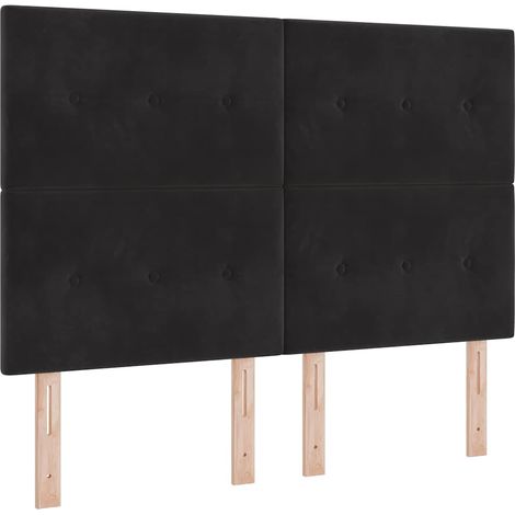 Maison Exclusive - Tête de lit Noir 160 cm Velours