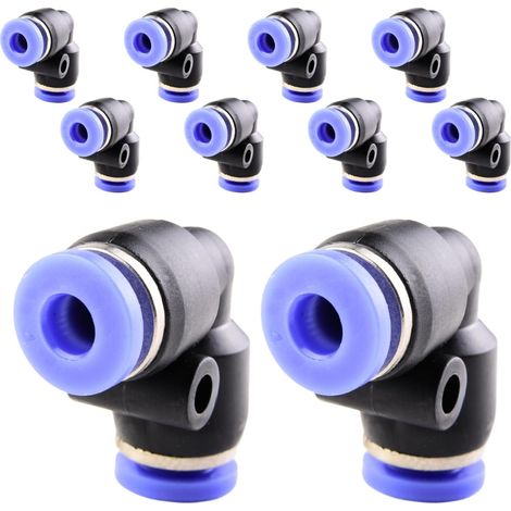 10 pièces 16 mm répartiteur en Y à 3 voies, raccord pneumatique, rapide plastique raccords Push to Connect, adaptateur de conduite d'air PY - PV-4mm (1/5)