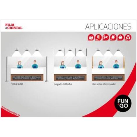 Film cristal FUN&GO Stop Covid-19 rollo 25m.