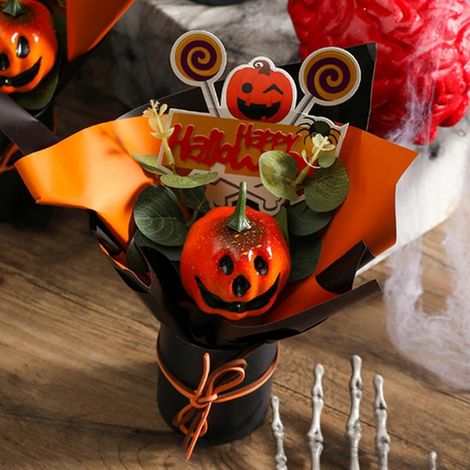 Fleurs Gothiques Centre de Table décoratif avec Gothique Fleurs artificielles Halloween pour fête Vase Maison Chambre à Coucher Cuisine Salle de Bains fête Maison hantée Automne (1/5)