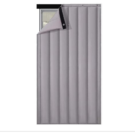Tende isolanti per porte, coperture fonoassorbenti per porte, coperte isolanti invernali, fonoassorbenti, impermeabili e termoisolanti. (1/5)