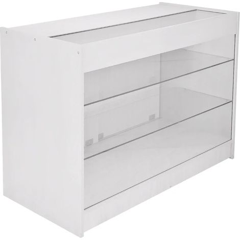 Retail Glass Shelf Product Display Shop Counter Showcase Lockable (1/5)