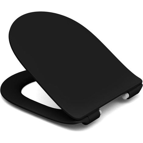 GO par Van Marcke abattant WC softclose avec quickrelease en duroplast noir (1/2)