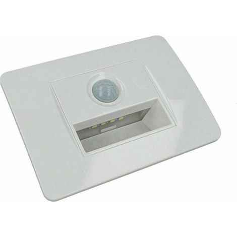 Trade Shop - LED FARETTO SEGNAPASSO PER SCATOLA 503 MIT SENSOR MOVING LIGHT FREDDA 6500K - Weiß (1/3)