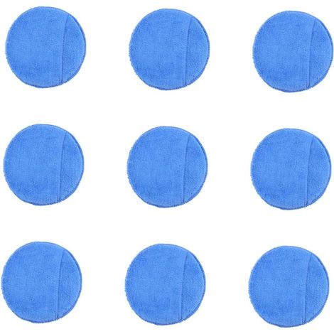 10pièces Applicateurs de Cire Microfibre Éponges Applicatrices pour Cire Mastics et Produits Entretien Lavables et Réutilisables (1/5)