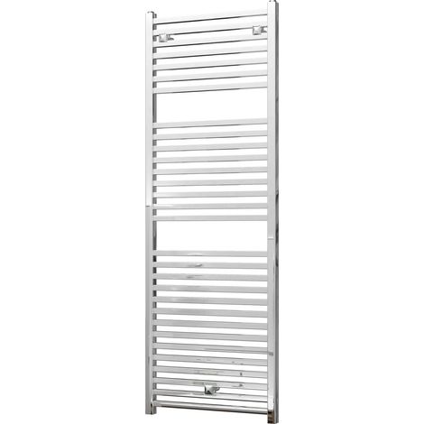 Todi - Chrome Towel Radiator - H1420mm x W500mm - Straight (1/3)
