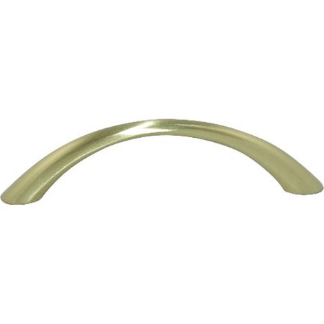 Poignée contemporain zamak entraxe 96mm finition laiton satiné - CADAP - 00451/6S (1/2)