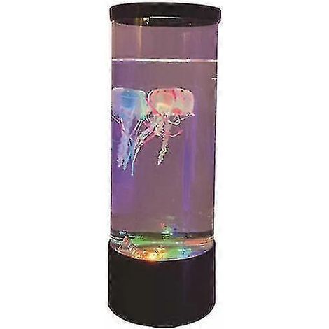 Mini lampe de bureau LED en forme de méduse avec effets lumineux à changement de couleur (1/5)
