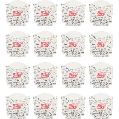 Boîtes alimentaires en carton, usages variés, 12 x 10,5 cm, emballage pour poulet frit (100 pièces). (1/5)