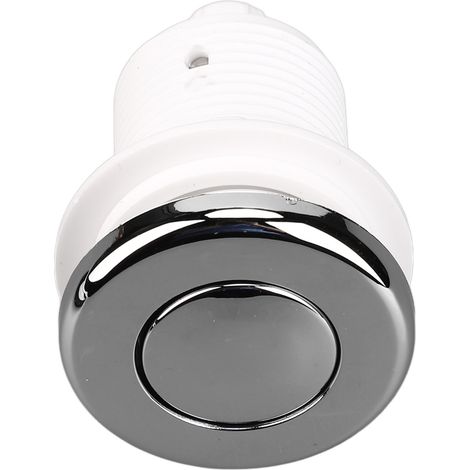 Bouton-poussoir étanche à pression d'air pour broyeur d'évier, compatible avec baignoires et piscines. (1/5)