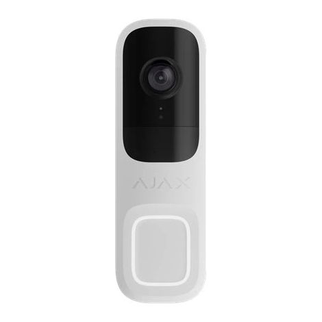Ajax DoorBell 4MP Smart Video-Türklingel, AI Wi-Fi, Nachtsicht und Zwei-Wege-Audio für den Innenbereich, Weiß 66390