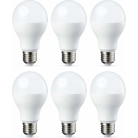 Lot de 6 ampoules LED Culot à vis E27 18 W (équivalent 180 W) Blanc froid Intensité non variable-LIAIKI (1/3)