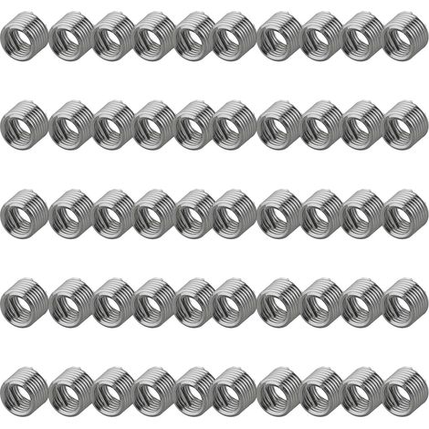 50 inserts filetés Helicoil M6 x 1,0 en acier inoxydable 304, diamètre (1/5)