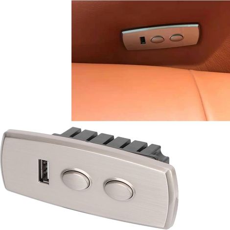 Commandeur de Position 2 Boutons 5 Pins USB pour Charge Sofa Electrique Lift Control Remplacement Intégral Recliner ABS 22AWG Rouge (1/5)