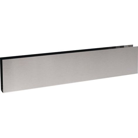 Plinthe de bas de porte en U inox satiné