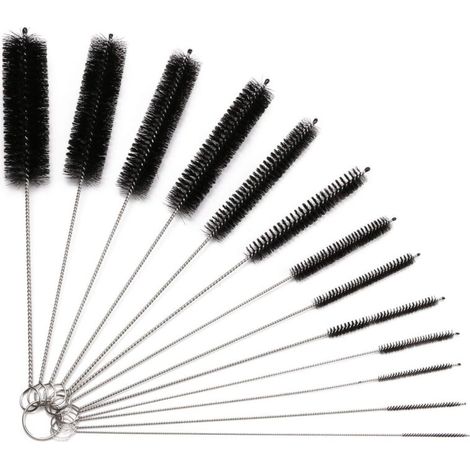 Tube Brosse de Nettoyage 13pcs Kit, Brosse de Nettoyage Tube pour Bouteille en Verre Bébé Biberon Bouilloire Clavier, Tuyau Brosses de Nettoyage (1/5)