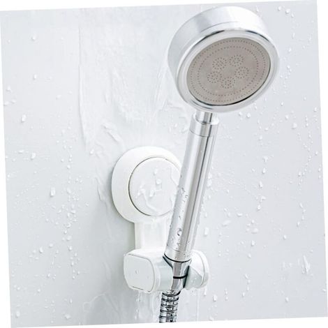1 suction cup shower holder, shower handle holder, suction cup shower head holder, removable universal shower holder (1/5)