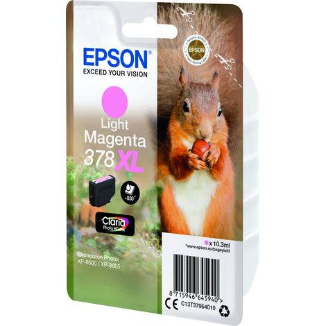 Epson Squirrel 378XL cartouche d'encre 1 pièce(s) Original Rendement élevé (XL) Magenta clair (1/3)