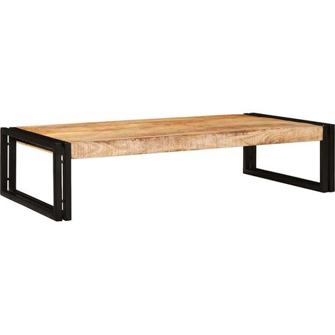 Badregal Braun 100 x 50 x 23 cm Massives rohes Mangoholz