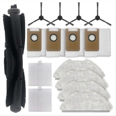 Accessoires pour robot T20 : brosse principale, filtre HEPA, chiffon de nettoyage, pièces de rechange. (1/5)