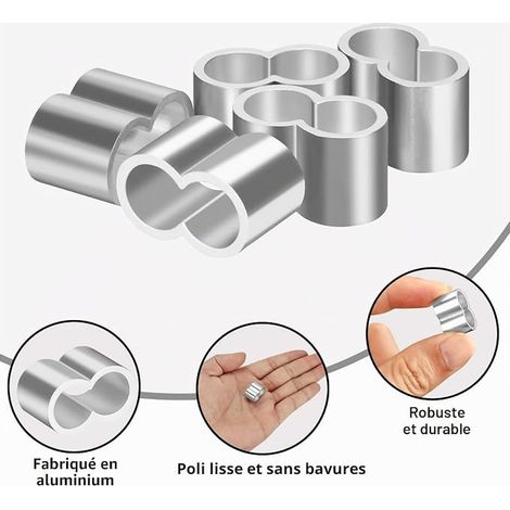 Manchons en Aluminium 8mm (1/2)