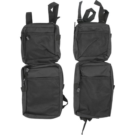 Sac de côté pour ATV en tissu Oxford 600D, noir, résistant à l'usure, multifonction, léger, porte-moto-neige, accessoire extérieur (1/5)