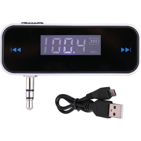 Trasmettitore FM universale per auto - Vivavoce con jack audio da 3,5 mm (1/5)
