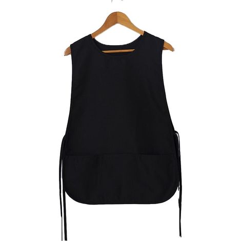 Tablier de cordonnier unisexe universel, blouse avec poche - noir - Tablier de cordonnier unisexe universel, blouse avec poche - noir (1/5)