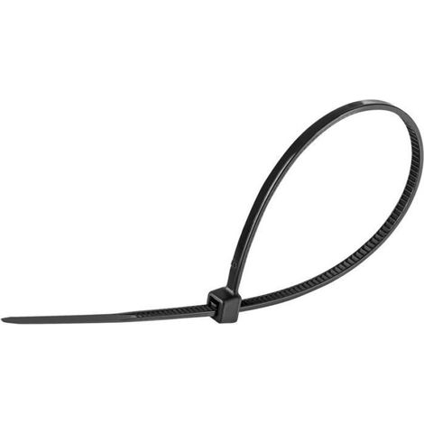 Collier De Serrage - Nylon Noir - 150 mm x 2,5 mm - Résistant UV Et Température -10 À +80 °C - Pour Câbles Automobile Intérieur Extérieur - Lot De 100 (1/2)