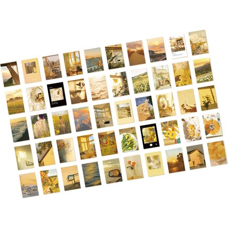 Livre de 50 feuilles d'autocollants « Coucher de soleil » à faire soi-même autocollants résistants pour scrapbooking, albums photo et carnets. (1/5)