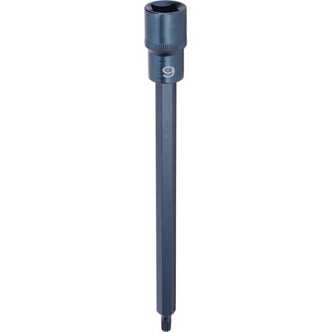 Embout de douille 12 pans en acier allié S2 bleui, accessoire de tournevis à clé rapide 1/2x200xM6 (1/5)