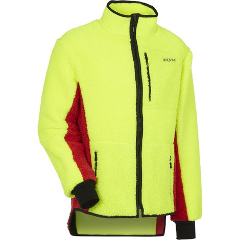 KOX Faserpelzjacke Gelb/Rot Größe 46/48
