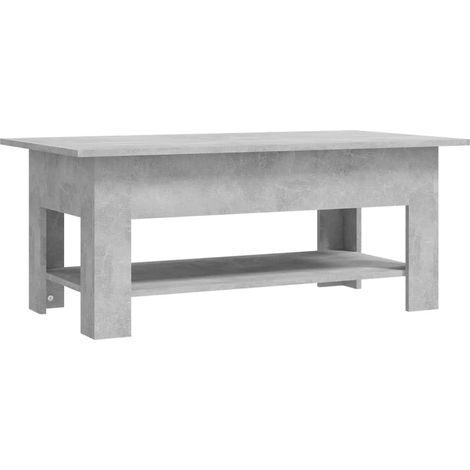 Maison Exclusive - Couchtisch Betongrau 102x55x42 cm Holzwerkstof