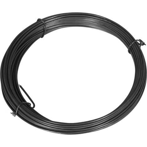 Zaun-Bindedraht 25 m 1,4/2 mm Stahl Grau vidaXL