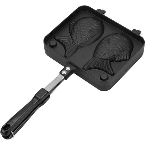 Gaufrier - Moule à gaufres antiadhésif en forme de poisson, pour la cuisson de gâteaux et autres préparations ménagères (1 pièce) (1/5)