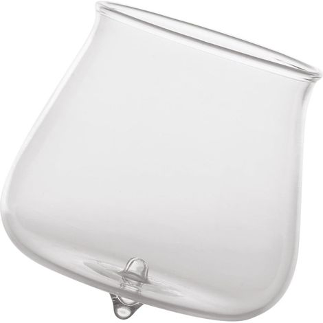 Zafferano Lot De 6 Verres Pirolo Tumbler En Verre Borosilicate Transparent Design Oblique Rotatif Résistant Aux Chocs Thermiques Pour Table Élégante (1/4)
