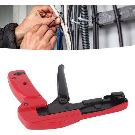 Pistolet à colliers de serrage pour colliers de serrage en nylon. Ce pistolet permet de fixer rapidement les colliers de serrage en nylon. (1/5)