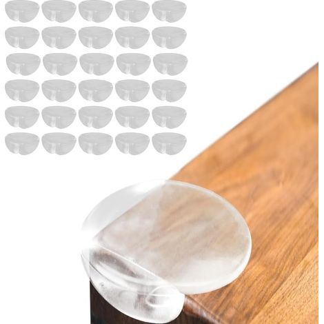 Set of 30 corner protectors for baby table, full protection, wide spherical angle (1/5)