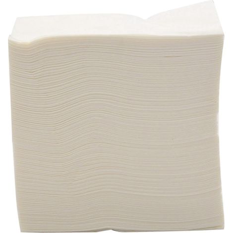 Serviettes jetables effet lin pour invités (blanches, 100) (1/5)