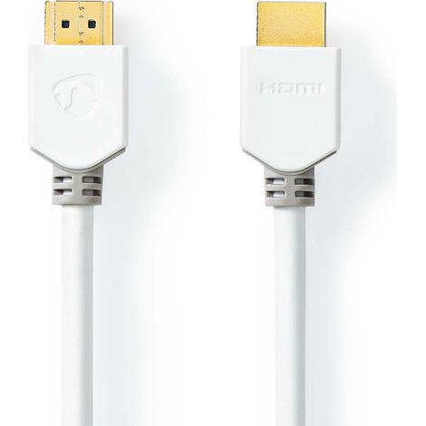 Cable hdmi de alta velocidad con ethernet conector hdmi conector hdmi 4k60hz arco 18 gbps 150 metros redondo pvc blanco caja