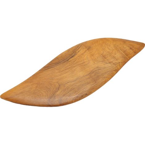 Plaque de Gua Sha en Bois de Santal pour le Visage et le Corps - Forme Feuille, Détente et Soin de la Peau (1/5)