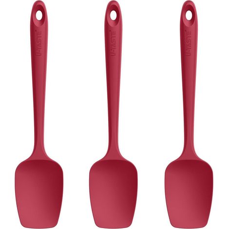 Silikon Kochlöffel 3er-Set, 315°C hitzebeständig, Rot
