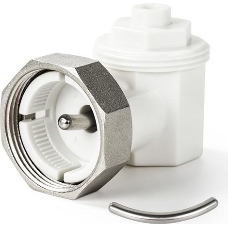 90° Angled Radiator Thermostat Adapter M30 x 1.5 - Space Saving Adapter for Thermostatic Valves, for Narrow Niches (1/5)