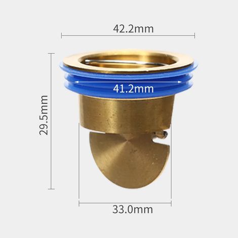 (E)All-copper Floor Drain Core Floor Shower Drain Stopper Insectproof Anti-odor Deodorization Toilet Kitchen Bathroom Toilet Sewer (1/4)