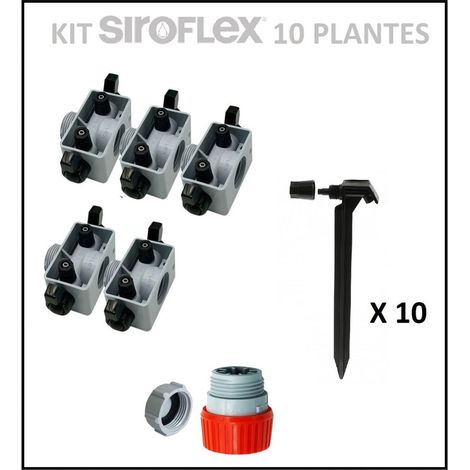 Kit irrigation 10 plantes SIROFLEX