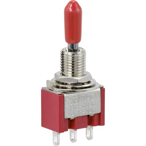TRU COMPONENTS TC-9353984 INTERRUPTEUR À BASCULE 250 V/AC 3 A 1 X ON/OFF/ON À ACCROCHAGE 1 PC(S) (1/3)